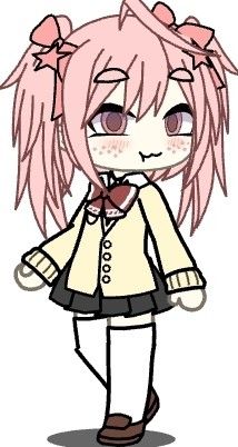 Madoka Gacha Life, Madoka Oc, Cap Cup, Gacha Ocs, Kawaii Core, Gacha Stuff, Gacha Ideas, Gacha Oc, Puella Magi Madoka Magica