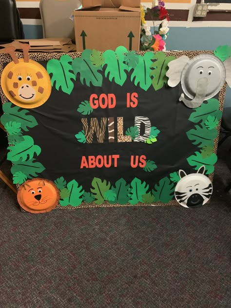 Safari Theme Diy Decorating Ideas, Vbs Wild Life From Grow Kids 2023, Jungle Theme Door Decorations, Jungle Themed Vbs, Wild About Jesus Vbs, Wild Live Vbs 2024, Jungle Theme Bulletin Boards, Vbs Jungle Theme Decorations, Jungle Theme Classroom Preschool