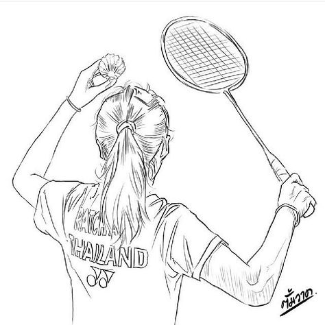 Playing Sport Drawing Ideas Art, Sport Drawing Ideas, Badminton Drawing, Badminton Attire, Badminton Pictures, Sport Drawing, Playing Badminton, Badminton, The Rules