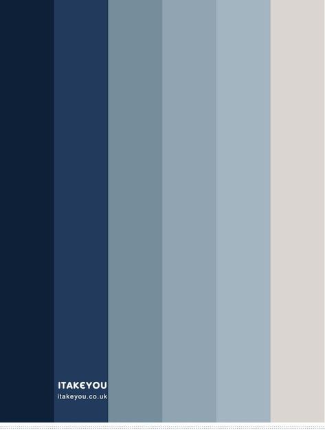 Blue Ombre Color Palette, Grey And Blue Colour Palette, Blue And Grey Palette, Dark Blue Packaging, Blue Gray Palette, Dark Blue Colour Palette, Blue Grey Colour Palette, Blue Gray Bedroom Colors, Dark Blue Pantone