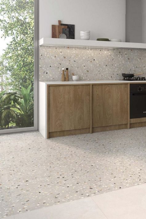 When it comes to interior design trends for 2023, the terrazzo trend is to blend from wall to floor. It’s a perfect choice as you can create a statement without it being too over the top.

Terrazzo tiles are available in a wide range of colours to choose from, giving you even more freedom when it comes to designing your dream look.

Budget option: There are many inexpensive ways to introduce terrazzo into your home, such as terrazzo kitchenware, lamps, cushion covers and even rugs! Terrazo Kitchen Floor, Terrazzo Floor Kitchen, Terrazzo Tile Kitchen, Terrazzo Flooring Kitchen, Terrazzo Kitchen Floor, Concrete Tiles Kitchen, Kitchen Terrazzo, Terrazzo Interior, Terrazzo Kitchen