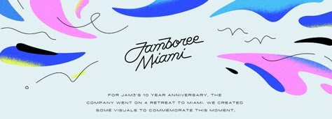 Jamboree Miami on Behance Banner Design Layout, Digital Collage Art, Food Graphic Design, Social Media Poster, Event Banner, 10 Year Anniversary, Signage Design, Branding Kit, Graphics Inspiration