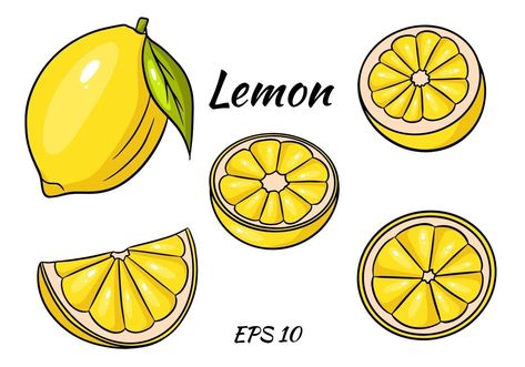 Drawing For Design, Bright Yellow, Vector Art, Vector Free, Lemon, For Free, Clip Art, Yellow, Drawings