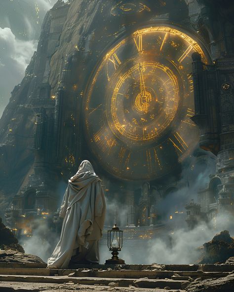 Chronos, the god of time #aiart #ai #digitalart #aicommunity #aiartcommunity #godsowncountry Fantasy God Aesthetic, God Of Time Fantasy Art, God Of Technology, Chronos God Of Time, Time Concept Art, Prophet Art, Creation Of World, Fantasy Gods Art, Magic Steampunk