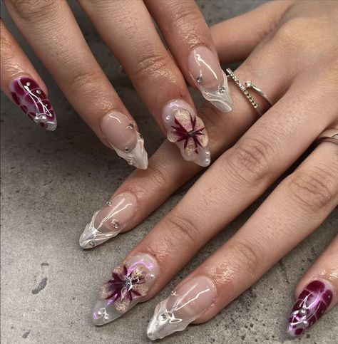 Grunge Nails, Pretty Gel Nails, Really Cute Nails, Unique Acrylic Nails, August 28, Manicure Y Pedicure, Minimalist Nails, Dream Nails, Fire Nails