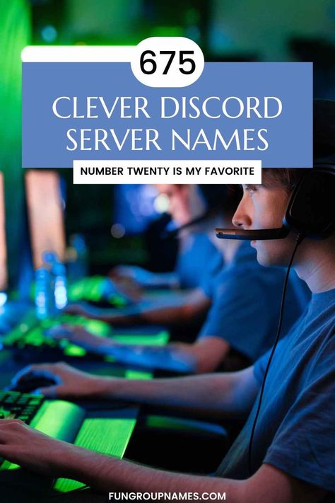 Explore over 675 unique Discord server names! Perfect for gaming, study groups, hobbies, and more. Find your ideal server name today! Discord Server Name Ideas, Discord Server Names, Server Name, Group Names, Name Games, Life Group, Name Ideas, Ideas Family, Strategy Games