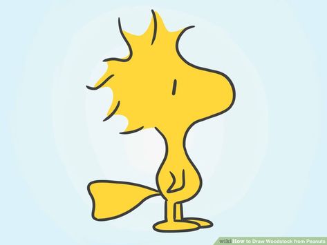 Learn how to draw Woodstock in 5 easy steps | Charlie Brown Cafe Singapore Peanuts Cartoon Characters, Brown Characters, Stone Drawing, Snoopy Drawing, Charlie Brown Characters, Woodstock Peanuts, Peanuts Cartoon, Peanuts Characters, Classic Cartoon Characters