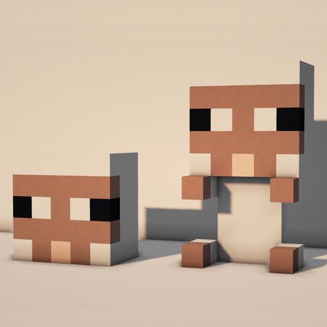 Minecraft Sheep Build, Minecraft Sheep Statue, Build Battle Ideas Minecraft, Fox Statue Minecraft, Minecraft Build Battle Ideas, Minecraft Fox Statue, Minecraft Cat Statue, Minecraft Animal Builds, Minecraft Animal Statues