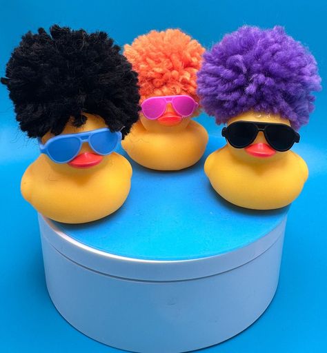 Excited to share this item from my #etsy shop: ducks, rubber ducks, get ducked, got ducked, duck it, pompoms, car accessories, go ducking, cruising ducks, cruising ducked Cruise Ducks, Duck Mount, Duck Crafts, Image Nails, Duck Bag, Rubber Duckies, Rubber Ducks, Rubber Ducky, Food Decoration