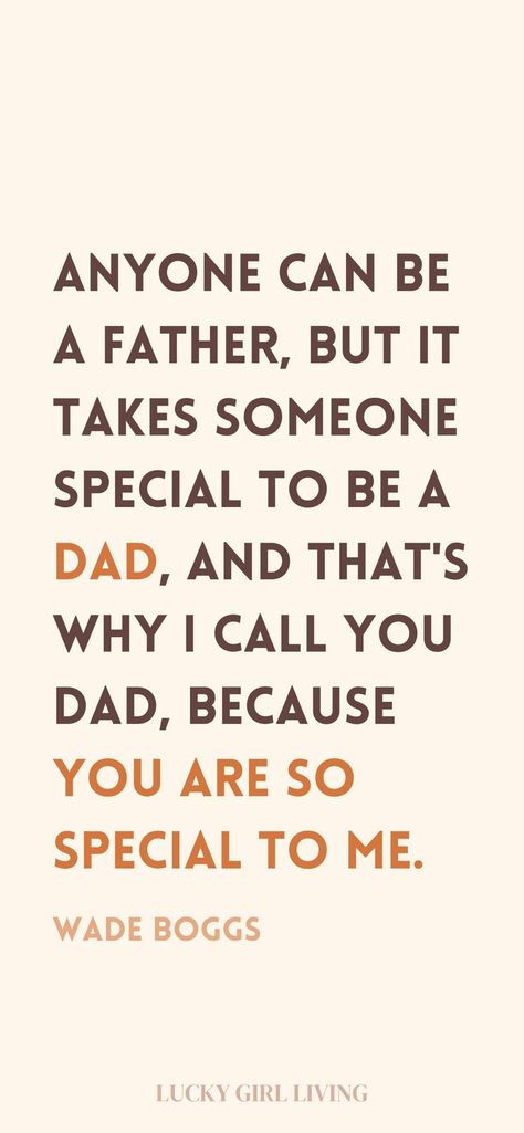 Father’s Day is coming up and it’s the perfect time to think about the impact your father or father figure has had on your life! We’ve gathered some of our favorite happy Father’s Day quotes to get you inspired for Father’s Day this year and hopefully prompt some great convos. These happy Father’s Day quotes make great Instragram captions, go well in cards, or even just to get you in a great mindset for the holiday. Fathers Day Best Quotes, Godly Fathers Day Quotes, Father's Day Qoute, Aesthetic Father's Day Wishes, Father’s Day Card Quote, Short Father's Day Quote, Fathers Day Messages Quote, Quotes For Father Day, Happy Father’s Day Quotes