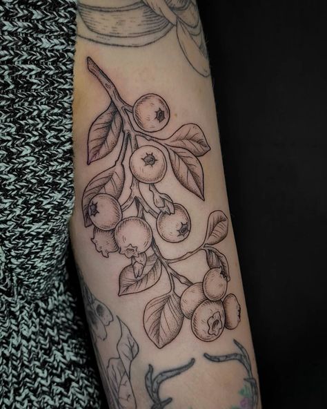 Blueberry branch for Millie, thank you for your continued support! 💙 Blueberry Branch, Blueberry Tattoo, Backdrop Setup, Tattoo Smart, Ring Lights, Branch Tattoo, Sick Tattoo, Fresh Tattoo, School Tattoo