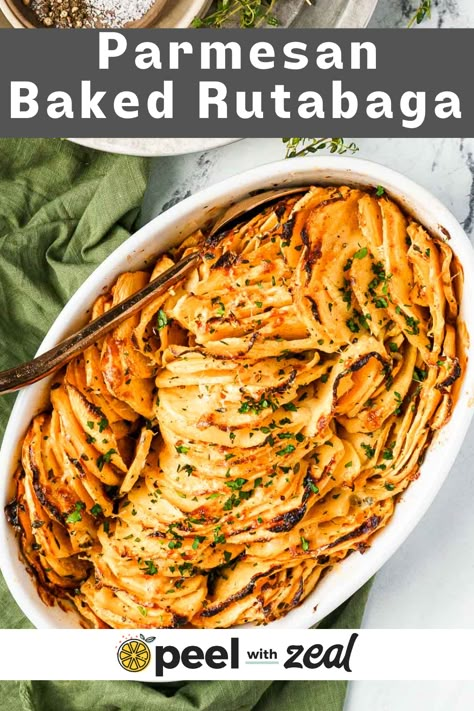 Rutabaga Casserole Recipes, Rootabega Recipe, Rutabaga Recipes Southern, Keto Turnips, Rudabega Recipes, Baked Rutabaga, Potato Stack, Ham Bone Soup Recipes, Root Vegetable Recipes