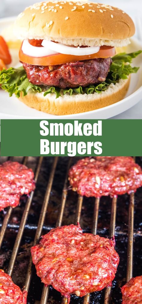 Smoked Hamburgers, Smoked Burgers, Smoked Cheese, Easy Meat Recipes, Never Go Back, Smoked Food Recipes, Entree Recipes, Healthy Crockpot Recipes, Burger Recipes