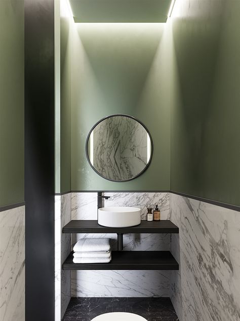 Luxury Bathroom Mirror, Bathroom Mirror Ideas, Modern Luxury Bathroom, Wc Design, Modern Small Bathrooms, Luxury Master Bathrooms, Bath Mirror, Washroom Design, Powder Room Design