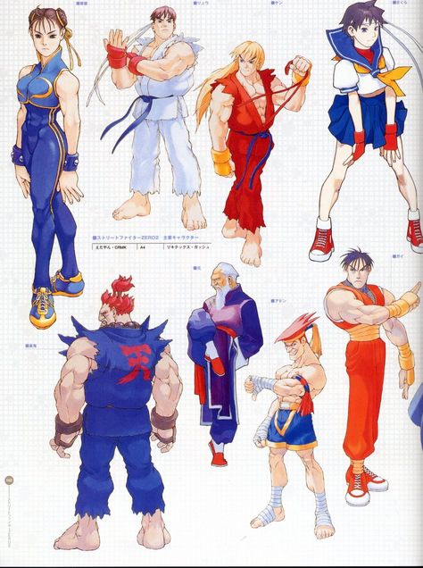 Digik Gallery - Artbook - Capcom Design Works - Image ID 6843 Capcom Character Design, Street Fighter Concept Art, Street Fighter Zero, Fighter Character, Capcom Characters, Capcom Street Fighter, Street Fighter Alpha, Street Fighters, Super Street Fighter