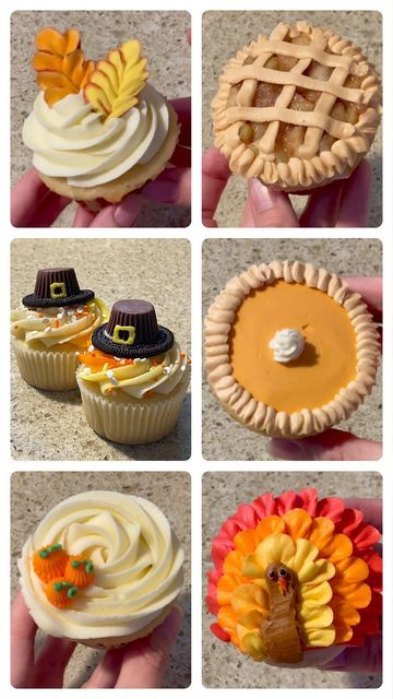 Thanks Giving Cupcake Ideas, Turkey Cupcakes Thanksgiving, Thanksgiving Cupcake Cake, Thanksgiving Pull Apart Cupcakes, Turkey Cupcakes Ideas, Thanksgiving Cupcakes Ideas, November Cupcakes, Fall Cupcake Designs, Thanksgiving Cupcakes Decoration