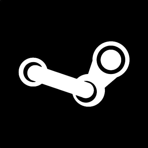 The icon for the "Steam" digital distribution platform, a huge online community and game store created and maintained by the Valve Corporation, first released in 2003 Steam App, Steam Logo, Steam Icon, Uber App, Snapchat Icon, Black App, Simple Icon, App Logo, Ios Icon