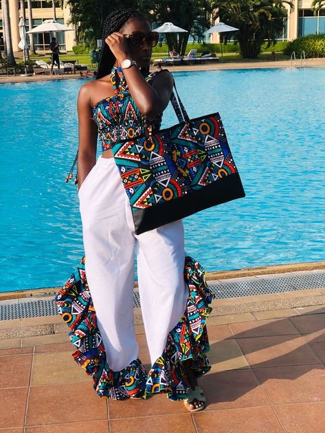 Ankara Wedding Dress, Ankara Prom Dress, African Pants, African Print Pants, Patchwork Trousers, African Traditional Wear, African Print Tops, African Print Dress Ankara, Ankara Fashion