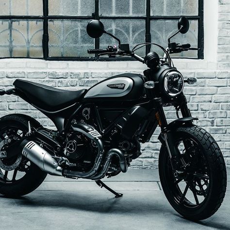 Join the dark side of the #LandOfJoy. It's where the fun stuff happens.  #Scrambler #Icon #Dark ... Ducati Icon, Ducati Scrambler Icon, Scrambler Icon, New Ducati, Saga Art, Bike Bmw, Custom Cafe Racer, Scrambler Motorcycle, Ducati Scrambler