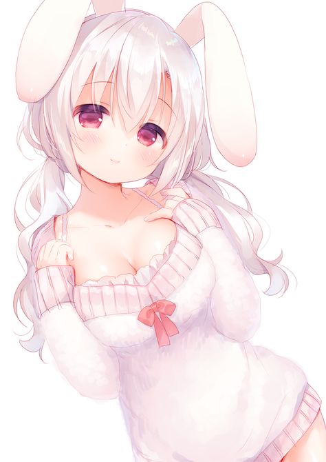 Bunny Ears, White Hair, Anime Character, Hair, Anime, White