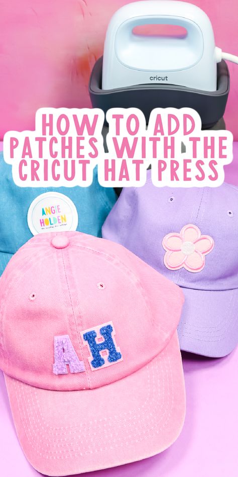 I'm testing 3 different types of patches to see if they work with the Cricut Hat Press. Keep reading to find out how they turned out! #cricuthatpress #hatpress #patches Iron On Trucker Hat Diy, Diy Trucker Hat Patch, Trucker Hats With Patches Diy, Diy Trucker Hat With Patches, Cricut Hat Ideas, Patches On Hats, Best Cricut Machine, How To Make Patches, Hat Business