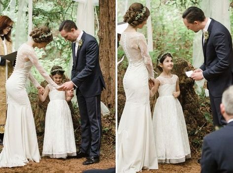 how to include your kids and future step kids in your wedding - The Wedding Guys Vow Renewal With Kids, Kids In Wedding, Vows To Husband, Blended Family Wedding, Wedding Vows To Husband, Jewelry Bride, Wedding Vows Renewal, Second Wedding, It's Coming