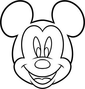 how to draw mickey mouse for kids step 7                                                                                                                                                                                 More Mouse For Kids, Draw Mickey Mouse, Bolo Do Mickey Mouse, Tårta Design, Miki Mouse, Mickey Mouse Crafts, Mickey Mouse Face, Mouse Sketch, Cake Drawing