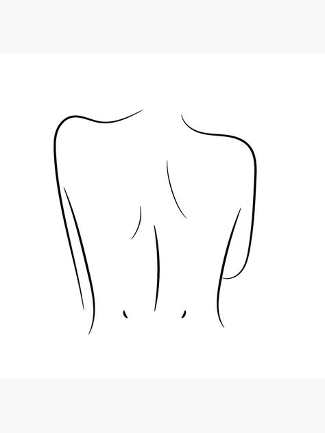 Drawing A Back, Woman's Back Drawing, Back Of A Woman Drawing, Back Woman Drawing, Shilhoute Drawing, Line Drawing Inspiration, Womens Back Drawing, Women Back Drawing, Back Sketch Women