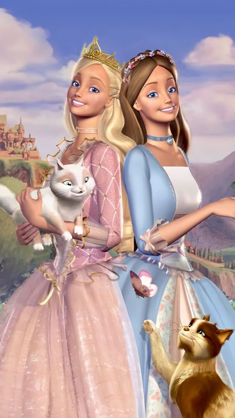 Best Friends Movie, The Princess And The Pauper, Princess Charm School, Princess Adventure, Barbie Fairytopia, Princess And The Pauper, Barbie Cartoon, Modern Princess, Pinturas Disney