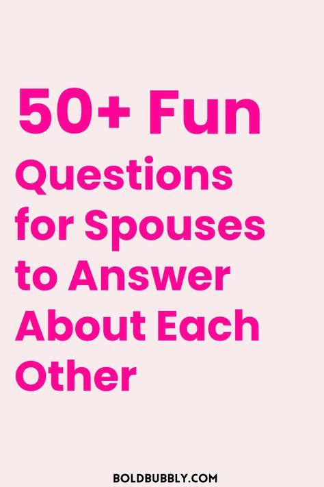 questions to ask your spouse about yourself Question To Ask Your Wife, Funny Questions To Ask Your Husband, Spouse Questions, Questions To Ask About Yourself, Deep Questions To Ask Your Husband, Questions For Your Spouse, How Well Do You Know Your Spouse Game, 15 Questions To Ask Your Husband, Questions For Spouse