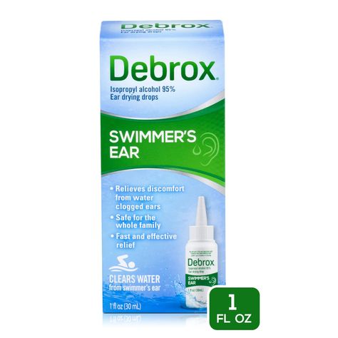 Debrox Swimmer's Ear Drying Drops For Adults & Kids, 0.5 fl oz - Walmart.com - Walmart.com Swimmers Ear Drops, Swimmers Ear Remedy, Swim Ear, Tmj Symptoms, Clogged Ears, Congested Nose, Swimmers Ear, Sport Swimming, Heal Leaky Gut