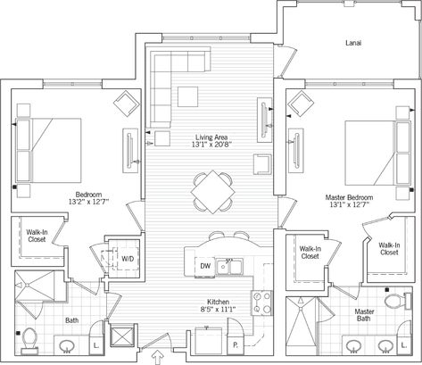 Senior Apartments | Siena Lakes | Erickson Living Assisted Living Floor Plans Layout, Assisted Living Facility Floor Plans, Luxury Senior Living, Senior Living Facilities Floor Plans, Senior Living Facilities Design, Senior Living Apartments, Downsizing Tips, Senior Apartments, Wood Closet Systems