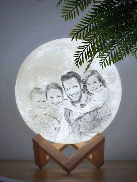 Personalized Photo Moon 3D Lamp Tatoo 3d, Christmas Aesthetic Wallpaper, Moon Lamp, 3d Lamp, Diy Snowman, Wallpaper Collage, Christmas Gifts For Coworkers, Thanksgiving Table Settings