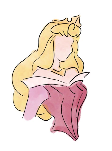 Disney Drawings Sketches, Disney Princess Aurora, Disney Paintings, Cute Disney Drawings, Disney Princess Drawings, Princess Drawings, Disney Sketches, Canvas Painting Designs, Princess Aurora