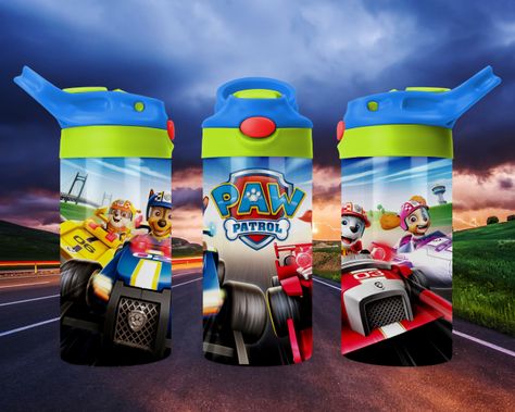 Kids Bottle, Taper Design, Kids Cups, Kids Tumbler, Kids Water Bottle, Top Design, Tumbler Png, Digital Graphics, Paw Patrol