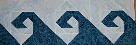 free Quilt Waves Pattern, Surfboard Quilt Pattern, Wave Quilt Block, Making Waves Quilt Pattern, Wave Quilt Pattern, Waves Quilt Pattern, Beach Themed Quilts, Wave Quilt, Boat Quilt