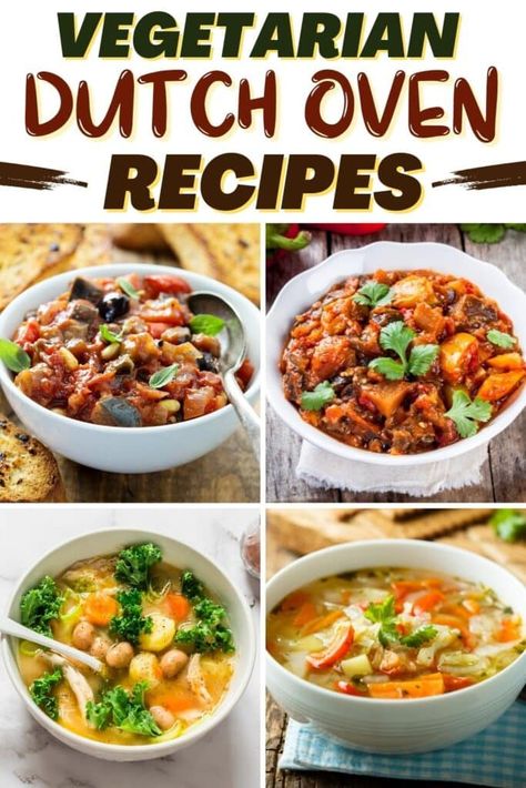 Vegan Dutch Oven Recipes, Vegetarian Dutch Oven Recipes, Vegetarian Dutch Oven, Vegan Dutch Oven, Vegetarian Baked Beans, Pizza Oven Recipes, Braised Red Cabbage, Oven Vegetables, Roasted Butternut Squash Soup