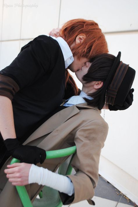 Skk Cosplayers, Cosplay Soukoku, Soukoku Spicy, Skk Cosplay, Soukoku Cosplay, Bsd Cosplay, Cosplay Couple, Bungou Stray Dogs Characters, Good Anime To Watch