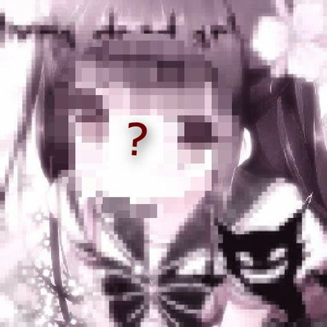 Creepy Cute Aesthetic, Cybergoth Anime, Creepy Core, Y2k Profile Picture, Yami Kawaii, Gothic Anime, Yandere Simulator, Cute Profile Pictures, Question Mark