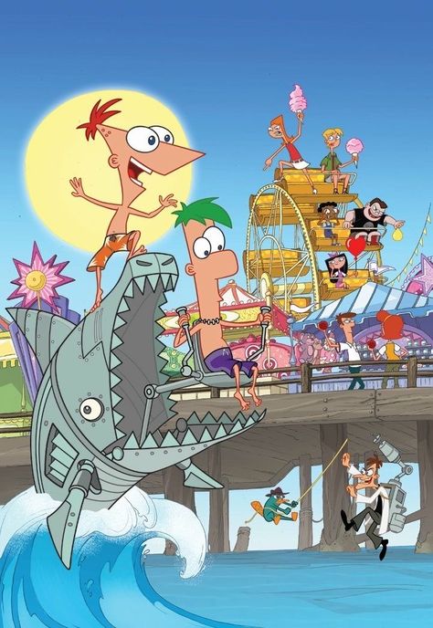 Ferb Fletcher, Phineas Flynn, Best Cartoon Series, Dan Povenmire, Sweet Characters, Phineas E Ferb, Simpsons Drawings, Phineas Y Ferb, Spongebob Funny