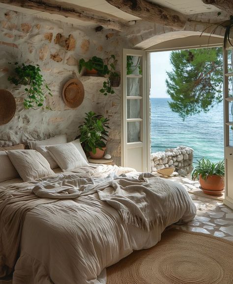 Italian Bedroom Aesthetic, Mediterranean Bedroom, Vincenzo De Cotiis, Mediterranean Styles Interior, Italian Bedroom, Earthy Home Decor, Unusual Home, Dream Life House, Casa Country