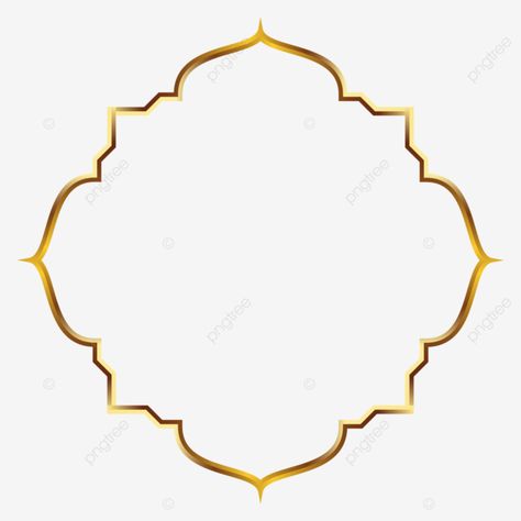 Islamic Frame Png, Vector Shapes Png, Islamic Logo Png, Islamic Frame Design, Islamic Shapes, Canva Shapes, Islamic Clipart, Islamic Png, Drawing Shapes