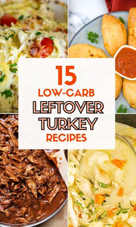 If you're looking for lighter lunch ideas for the day after Thanksgiving or Christmas, check out these low carb leftover turkey recipes. This list or keto turkey recipes has everything from quick and easy lunches to delicious savory leftover turkey soups and curries. Make sure to save this pin for later and come back to it when shopping for Thanksgiving recipes! Keto Turkey Recipes, Recipes For Leftover Turkey, Leftover Thanksgiving Turkey Recipes, Meals Low Carb, Soup Recipe Healthy, Turkey Lunch, Quick Turkey, Keto Turkey, Leftover Turkey Soup