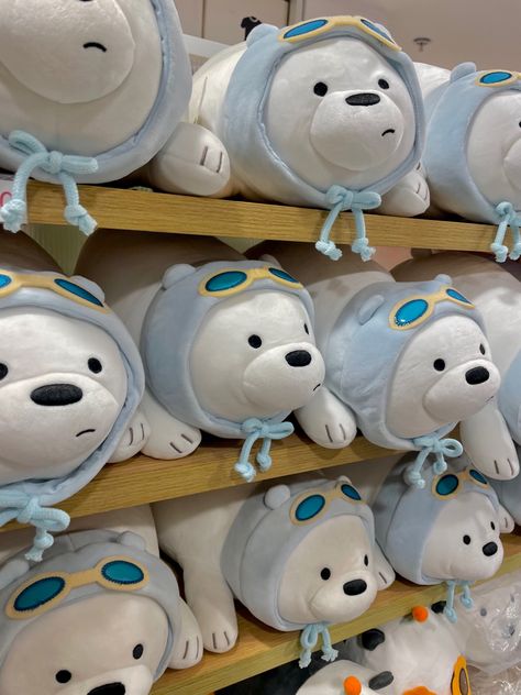 polar barr bears white bear peluche miniso aesthetic blue Miniso Plushies We Bare Bears, Miniso Stuff Toys, Miniso Plushies, Penguin Teddy Bear, Stuff Toys, Best Baby Toys, Cool Emoji, Blue Teddy Bear, Teddy Bear Gifts