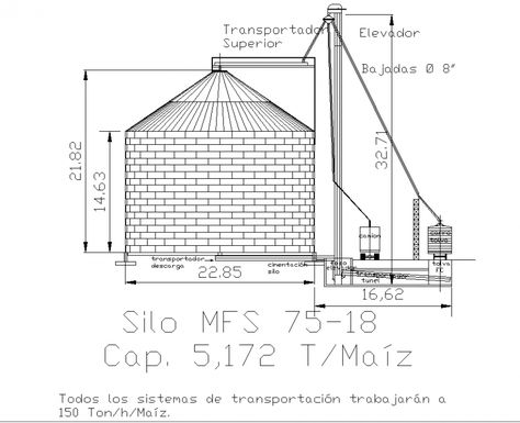 Storing agricultural silo drawing in dwg file. Drawing Block, House Plan Ideas, Autocad Drawing, Detailed Drawings, Plan Ideas, Dream House Plans, Autocad, Christmas Art, Architecture Details