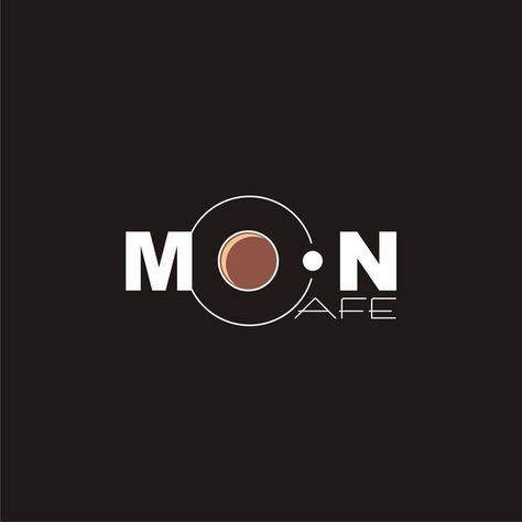 Moon Cafe Logo Moon Cafe Design, Moon Cafe Logo, Cafe Names Ideas Logo, Coffee Bar Logo, Cafe Names Ideas, Ds Logo, Free Fonts For Commercial Use, Logo Design Coffee, Fonts For Commercial Use