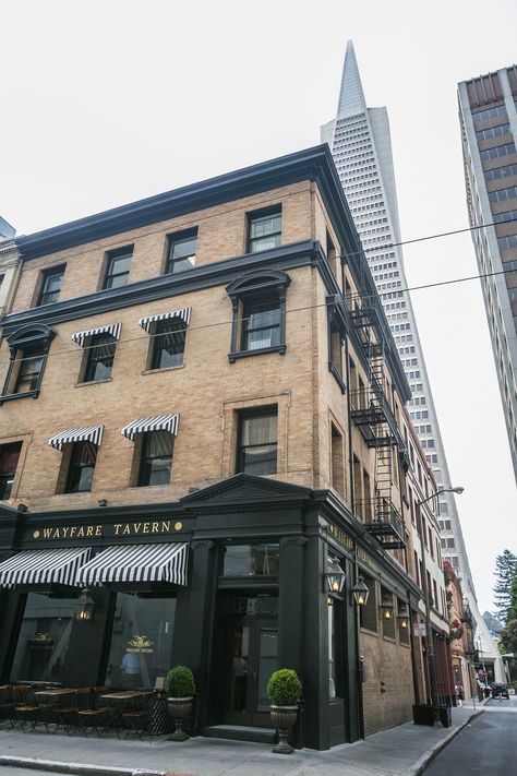 San Francisco Store Fronts, Wayfare Tavern, San Francisco Vacation, Uk Pub, Flying Fox, Modern Minimalist Wedding, Pub Decor, Bachelor Pad, Shop Fronts