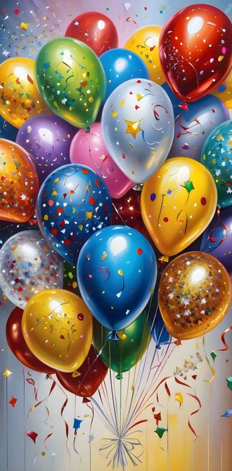 Birthday Balloons Wallpaper, Happy Birthday With Balloons, Cute Happy Birthday Wishes, Balloons Wallpaper, Animated Happy Birthday Wishes, Happy Birthday Wishes Pics, Cute Birthday Wishes, Birthday Wishes For Kids, Birthday Wishes Pics