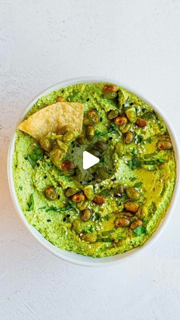 @veganrecipe_ideas on Instagram: ""GET The Complete Plant Based Cookbook - Over 200+ Delicious Vegan Recipes Including 30-day Meal Plans" =>> LINK IN BIO 🔗 @veganrecipe_ideas

Edamame Guacamole
5-minute vegan Edamame Guacamole with plant-based protein and spinach! This healthy protein-packed dip tastes incredible!

By @Cookingforpeanuts

Ingredients
1 ½ cups frozen shelled edamame thawed
1 medium avocado
2 tablespoons tahini
1 medium lemon zest and juice (3 tablespoons plus more to taste)
1 cup baby spinach or greens (optional)
1 medium jalapeño seeds removed and chopped (optional)
2 cloves garlic
1 teaspoon marjoram or dried herbs
1 teaspoon onion powder
½ teaspoon cumin
Salt and pepper to taste
Optional for garnish:
¼ cup chopped cilantro
Dash of sesame seeds
Optional for roasted edamam Edamame Guacamole, Vegan Edamame, Edamame Dip, Shelled Edamame, Roasted Edamame, Edamame Recipes, Coconut Aminos, Healthy Plan, Plant Based Cookbook