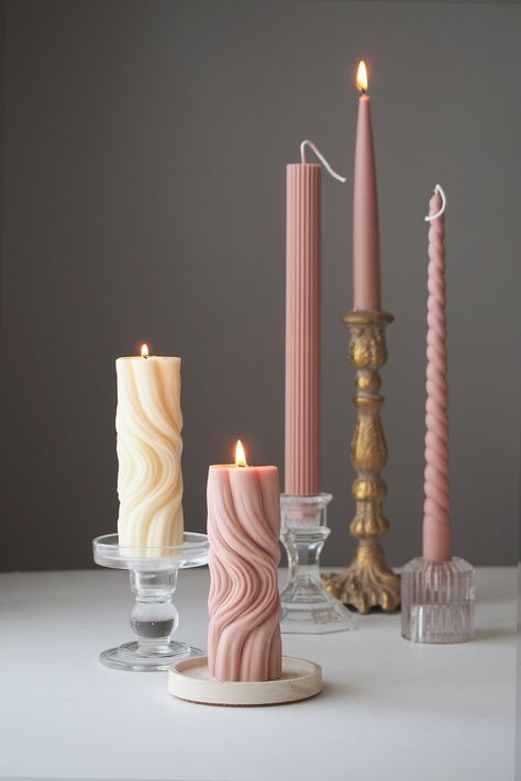 Candle Trends 2024, Lilin Aroma, Cypress Pine, Candle Sets, Creative Candles, Candle Dye, Eucalyptus Mint, Candle Plate, Handmade Candle